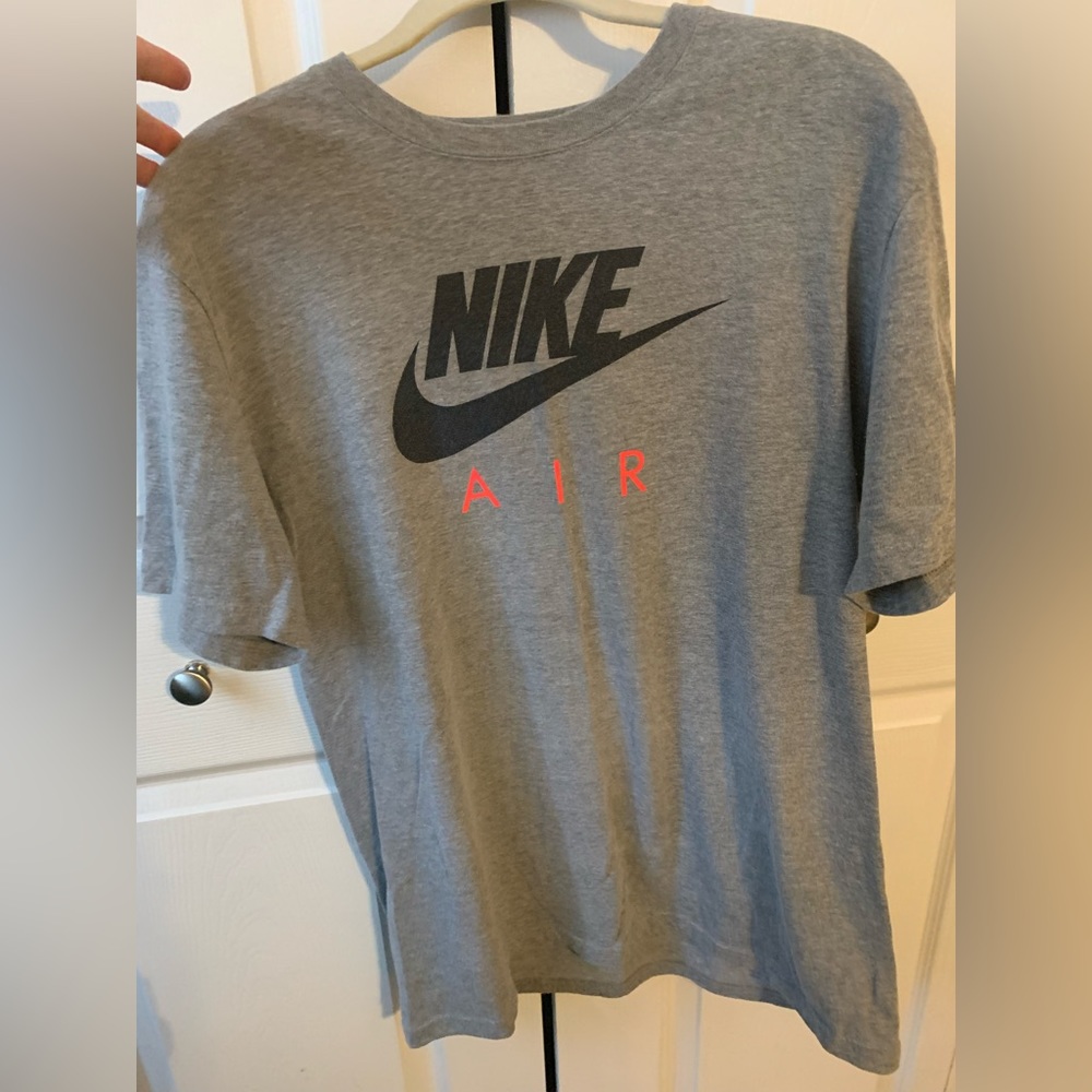Nike Air Mens Tee, Large, Regular Fit, Grey